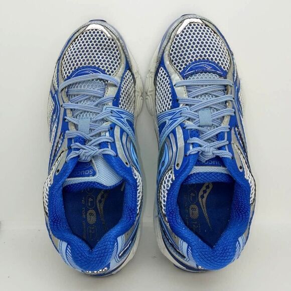 Saucony Omni 11 Women's Pre-owned Gray/Blue Running Sneakers - sz. 8 1/2 - Picture 3 of 6